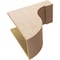 Ekena Millwork 10"W x 20"D x 20"H Classic Del Monte Rough Cedar Woodgrain TimberThane Corbel, Primed Tan CORUR10X20X20DELRCPR - alternate 6